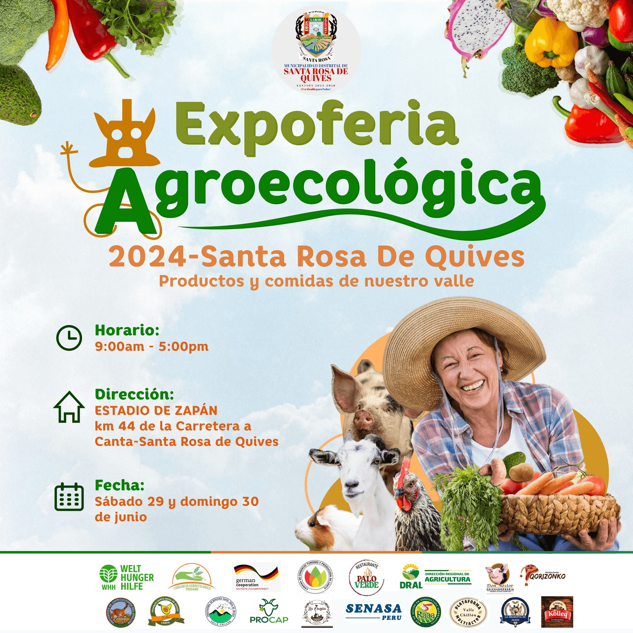 Santa Rosa de Quives se suma a la iniciativa de promover la producción y comercialización de productos agroecológicos