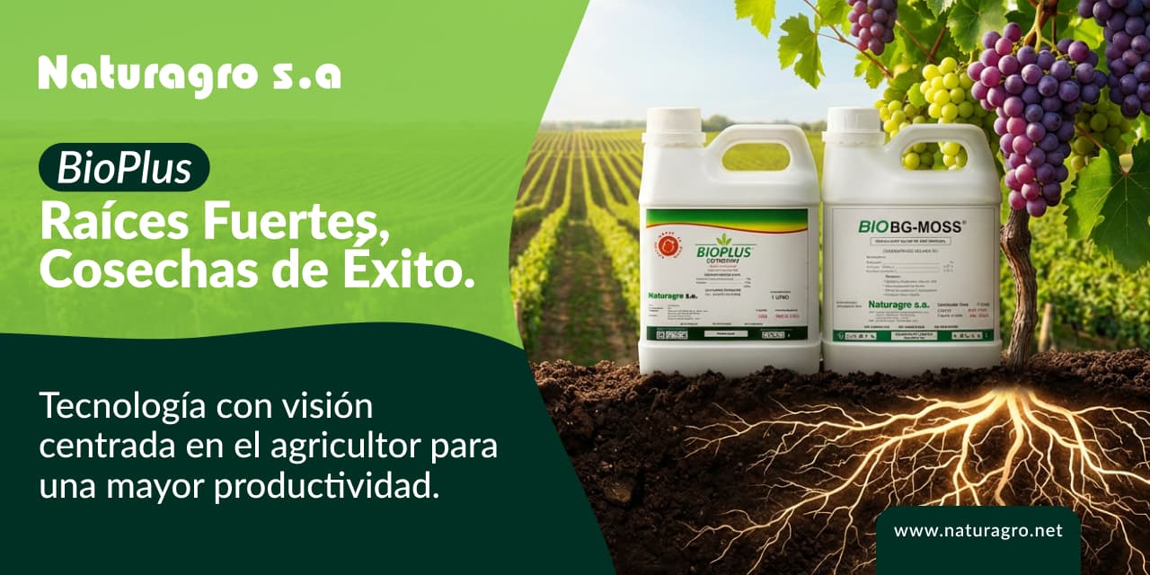 Naturagro y su BioPlus: Tecnología, raíces fuertes y agricultura más productiva