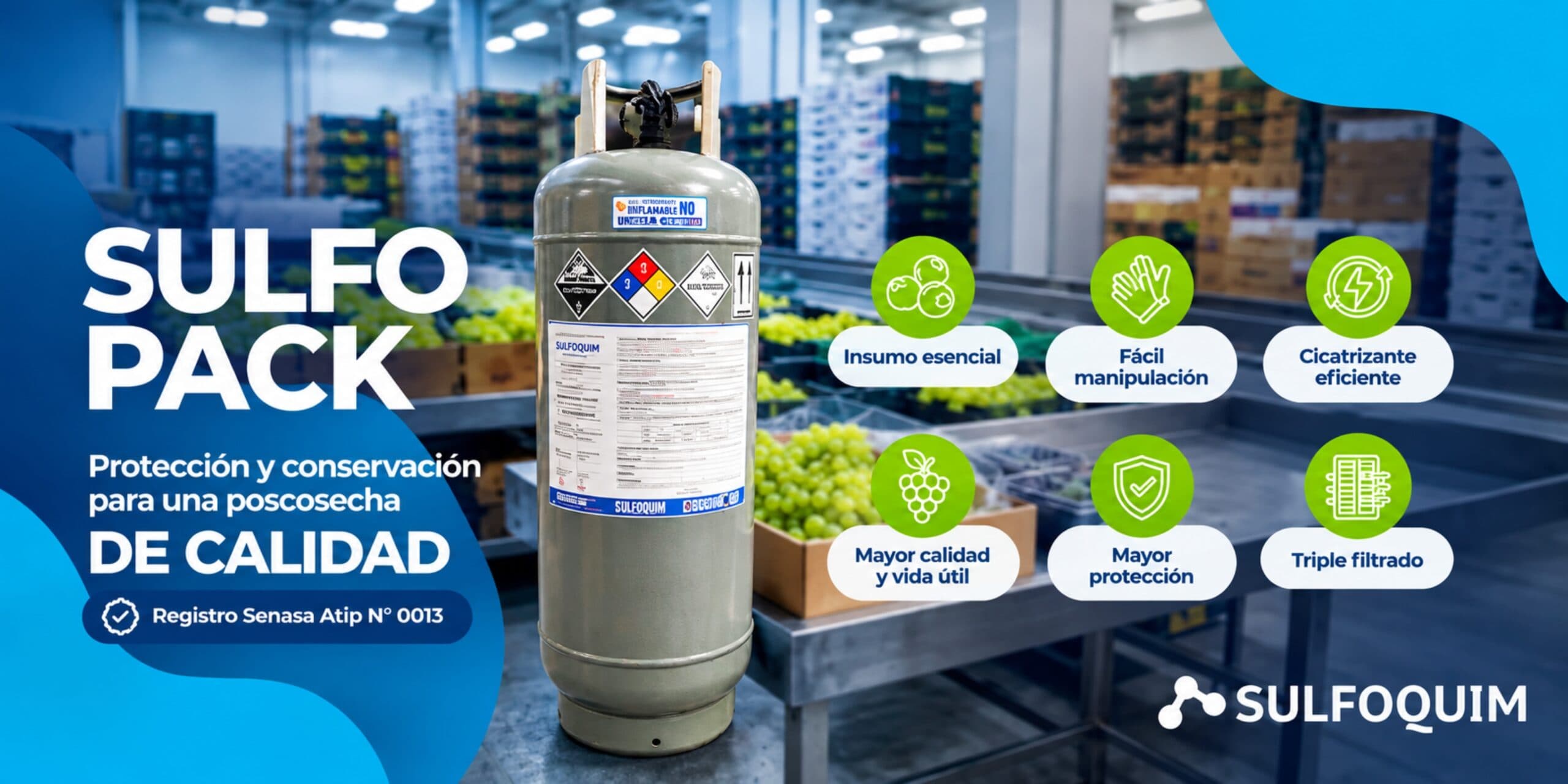 SULFOPACK: Protección poscosecha para preservar la calidad de la fruta